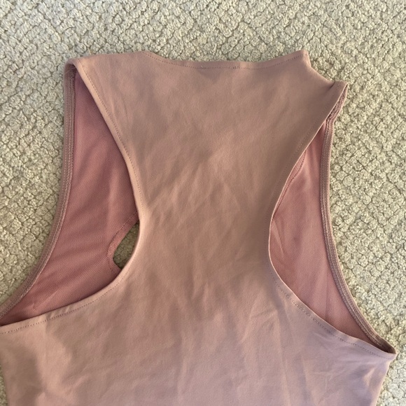 NWT Free People Bodysuit, Light Pink, Tank Top, Cutout Front, Size Small - Picture 5 of 8